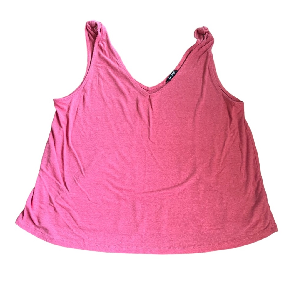 Knotted Shoulder Tank Top